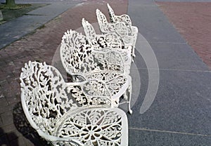 Cast Iron Patio Chairs, New York USA