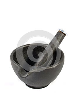 Cast Iron Pestle and Mortar