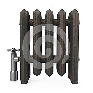 Cast Iron Radiator Isolated