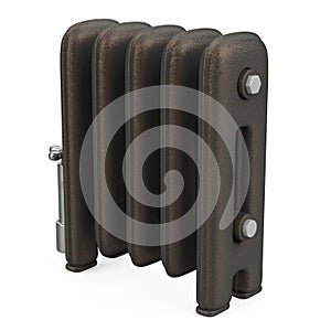 Cast Iron Radiator Isolated