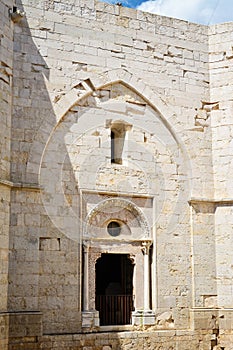 Castel del Monte inner door detail, Puglia. Italy.