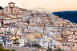 Castel del Monte village in Abruzzo Gran Sasso National Park - Italy