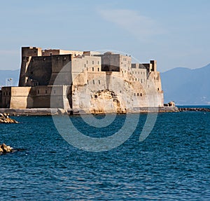 Castel dell'Ovo. Castel dell Ovo, middle aged fortress in the B