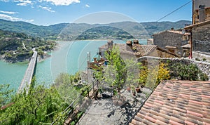 Castel di Tora, comune in the Province of Rieti in the Italian region Latium. photo