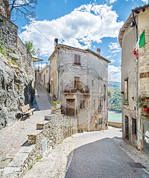 Castel di Tora, comune in the Province of Rieti in the Italian region Latium. photo