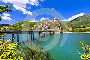 Castel di Tora - Lake Turano, Italy photo