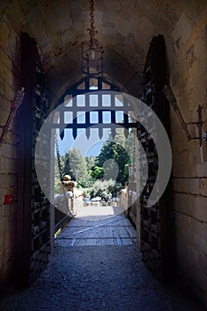 Castel Gate Castello di Amorosa Napa Valley Winery Vertical