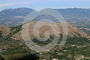 Castel Morrone - Panorama dal Santuario di Maria SS. della Misericordia