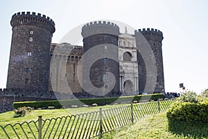 Castel Nuovo - Main gateway with lawn