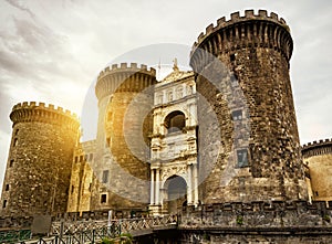 The Castel Nuovo in Naples, Italy photo