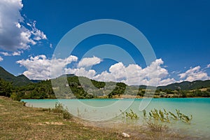 Castel San Vincenzo, Molise. The lake