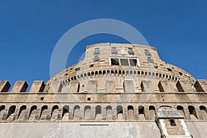 Castel Sant`Angelo Castle of the Holy Angel, Mausoleum of Hadrian, the Roman Emperor, in Rome, Italy