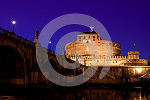 Castel Sant Angelo at Dusk photo