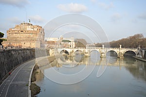 Castel Sant`Angelo, Ponte Sant`Angelo, reflection, waterway, bridge, water