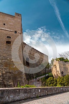 Castel Sant\'Elmo is a medieval fortress located on Vomero Hill, Naples, Italy