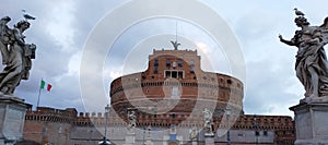 Castel Santangelo in Rome, Italy.