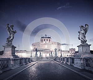 Castel Santangelo in Rome, Italy photo