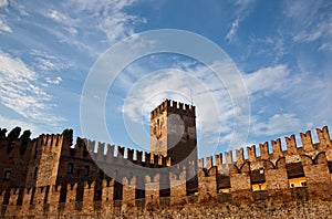 Castel Vecchio battlements photo