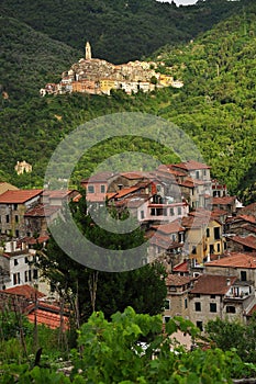 Castel Vittorio and Pigna mountain village, Liguria