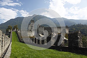 Castelgrande castle fortification- Bellinzona photo