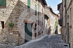 Castell`Arquato Piacenza, Italy, historic city photo