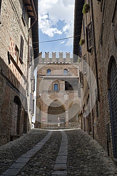 Castell`Arquato Piacenza, Italy, historic city