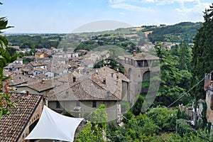 Castell`Arquato Piacenza, Italy, historic city