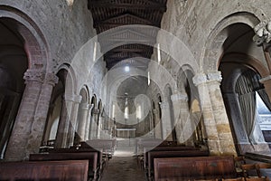 Castell`Arquato Piacenza, Italy, Santa Maria church interior