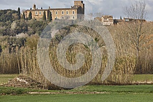 Castell de Emporda traditional medieval village. Girona, Catalonia. Spain photo