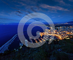 Castellammare del Golfo sea bay, Sicily, Italy