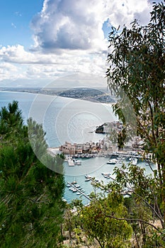 Castellammare del Golfo. View from high mountain