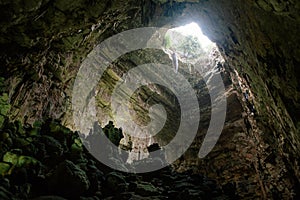 Castellana Grotte cave in apulia Italy