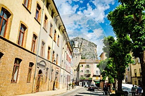 Castellane, Francie - June 19, 2018. Village of Castellane, Alpes de Haute Provence, France.