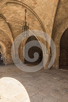 Castellania vaulted entrance Rhodes Town