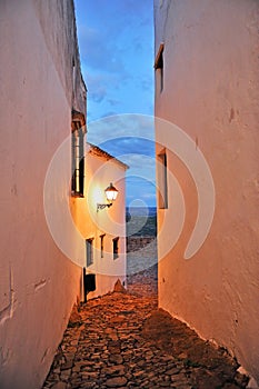 Castellar de la Frontera Viejo Castellar al atardecer, provincia de CÃ¡diz, EspaÃ±a