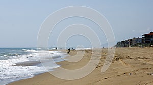 Castelldefels beach in winter