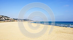 Castelldefels beach in winter