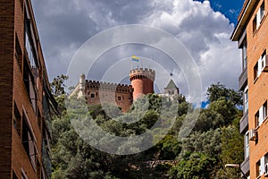 Castelldefels castle in Barcelona Spain