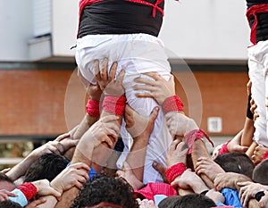 Castellers in Catalonia photo