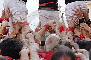 Castellers in Catalonia photo