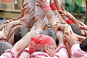 Castellers hands