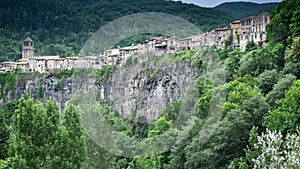 Castellfollit de la Roca , La Garrotxa, Catalonia.Spain photo