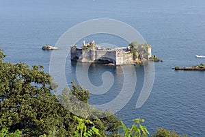 Castelli di Cannero. Island castle in Lake Maggiore photo