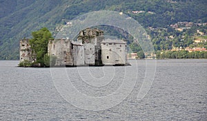 Castelli di Cannero. Island castle in Lake Maggiore photo