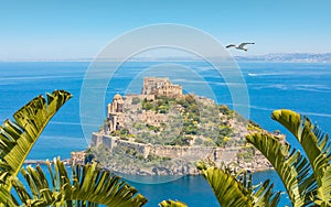 Castello Aragonese - famous landmark near Ischia island, Italy