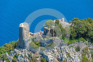 Castello Barbarossa at Capri island in Italy photo