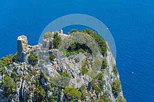 Castello Barbarossa at Capri island in Italy photo