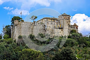 Castello Brown,a historic house museum,located high above the harbour of Portofino,Genoa,northern Italy