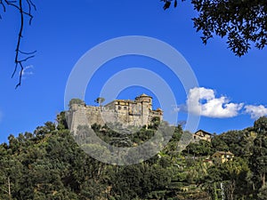 Castello Brown,a historic house museum,located high above the harbour of Portofino,Genoa,northern Italy