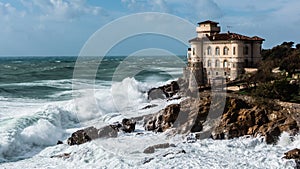 Castello del Boccale in a windy day in Livorno photo